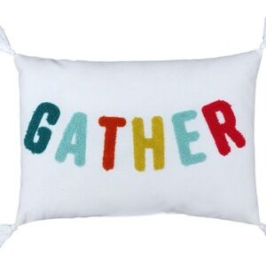 4 Pack- Colorful 'Gather' Decorative Pillow